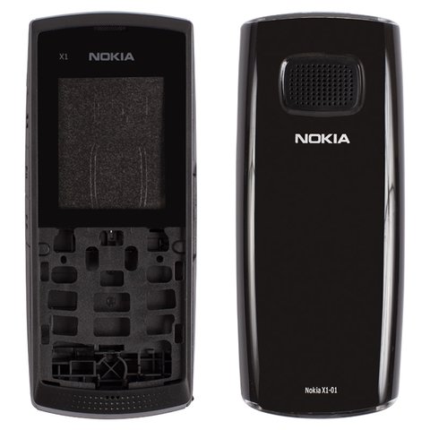 Корпус для Nokia X1 01, High Copy, чорний
