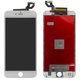 Дисплей для iPhone 6S Plus, белый, с рамкой, Оригинал (переклеено стекло)