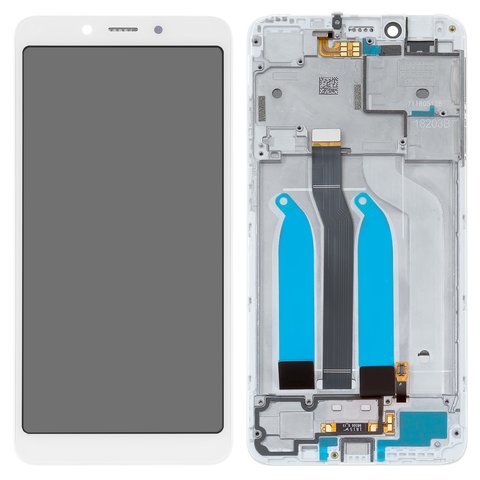 Дисплей для Xiaomi Redmi 6, Redmi 6A, білий, з рамкою, Original PRC , M1804C3DG, M1804C3DH, M1804C3DI, M1804C3CG, M1804C3CH, M1804C3CI