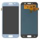 Дисплей для Samsung A520 Galaxy A5 (2017), блакитний, без рамки, High Copy, з широким обідком, (OLED), blue mist