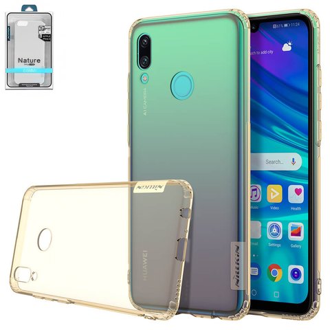 Чехол Nillkin Nature TPU Case для Huawei P Smart 2019 , коричневый, прозрачный, Ultra Slim, силикон, #6902048172074