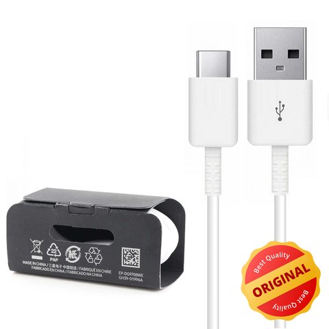 USB кабель Samsung, USB тип C, USB тип A, 100 см, білий, Original, #GH39 01996A