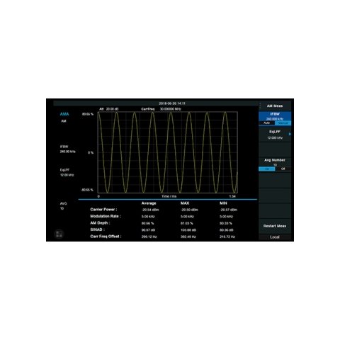 Программное расширение "анализ модуляции AM FM" SIGLENT SSA3000XP AMA для SIGLENT SSA3000X Plus