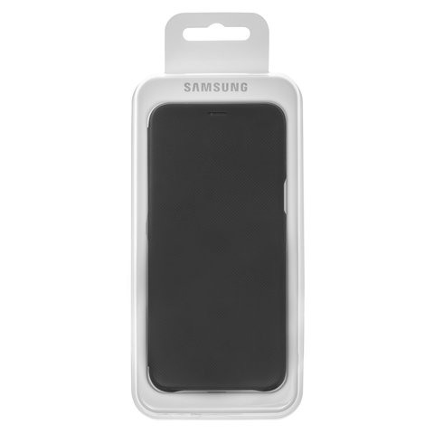 Чохол Wallet Cover для Samsung J600 Galaxy J6, чорний, книжка, поліуретан, пластик, Original, #EF WJ600CBEGRU