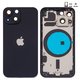 Корпус для iPhone 13 mini, черный, с держателем SIM-карты, с боковыми кнопками, midnight