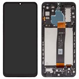 Дисплей для Samsung A326 Galaxy A32 5G, чорний, з рамкою, Оригінал (переклеєне скло), SM-A326B_REV0.0
