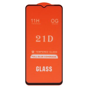 Защитное стекло для Realme C21Y, C25s, C25Y, совместимо с чехлом, Full Glue, без упаковки , черный