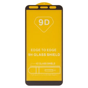 Защитное стекло для Samsung A600 Dual Galaxy A6 2018 , совместимо с чехлом, Full Glue, без упаковки , черный