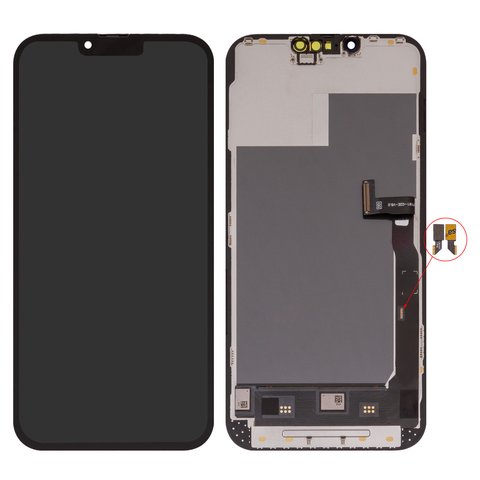 Дисплей для iPhone 13 Pro Max, чорний, з рамкою, High Copy, без мікросхеми, OLED DD OLED