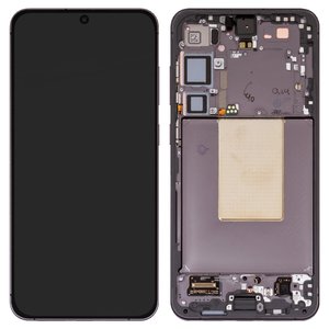 Дисплей для Samsung S926 Galaxy S24 Plus, чорний, з рамкою, Original PRC 