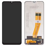 Дисплей для Samsung A025F/DS Galaxy A02s, M025 Galaxy M02s, чорний, без рамки, Сopy, з жовтим шлейфом, (160,5x72 mm)