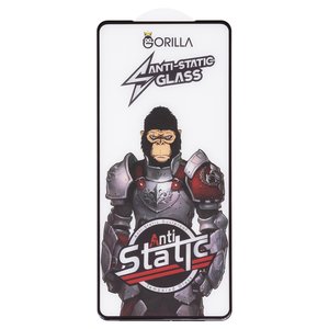 Защитное стекло Gorilla для Xiaomi Redmi Note 10, Redmi Note 10S, Redmi Note 11, Redmi Note 11S, совместимо с чехлом, Full Glue, Anti Static, черный