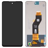 Дисплей для Tecno Pop 8, Spark 20 (KJ5), Spark 20C (BG7), Spark Go (2024) (BG6); Infinix Hot 40i (X6528B), Smart 8 (X6525), чорний, без рамки, Оригінал (переклеєне скло), FPC6615