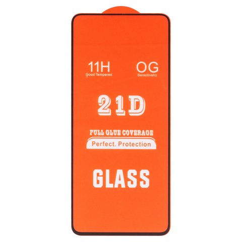 Захисне скло для Realme C75 4G RMX3941, сумісне з чохлом, Full Glue, без упаковки , чорний