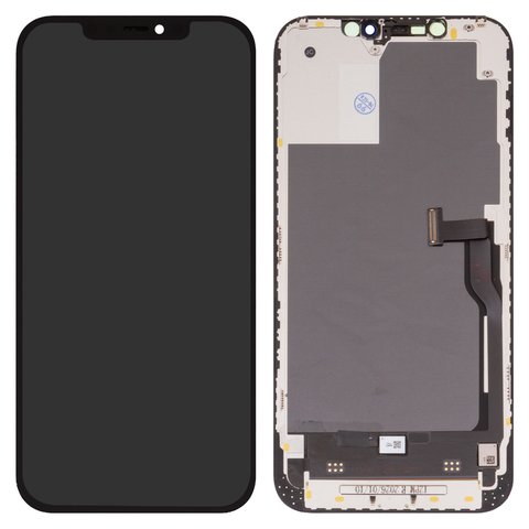 Дисплей Wextom для iPhone 12 Pro Max, черный, с рамкой, High Copy, без ошибки, OLED  soft, diagnosable
