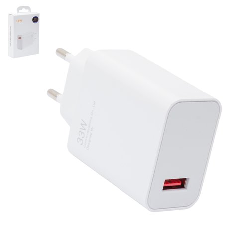 Сетевое зарядное устройство для Apple, 33 Вт, Quick Charge, белый, 1 порт, service pack box