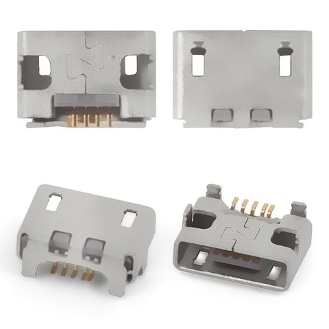 Charge Connector compatible with Sony Ericsson SK17, 5 pin, micro USB type B 