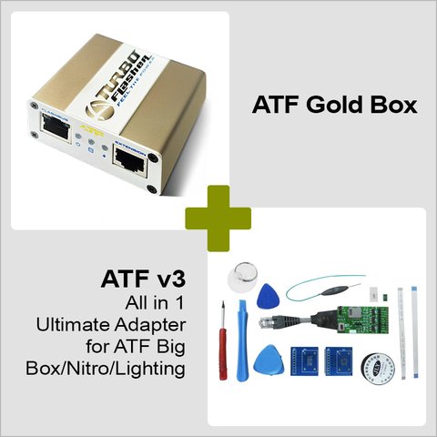 ATF Gold Box + Adaptador JTAG todo en uno ATF V3