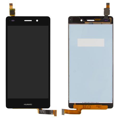 Pantalla LCD puede usarse con Huawei P8 Lite ALE L21 , negro, sin marco, Original PRC 
