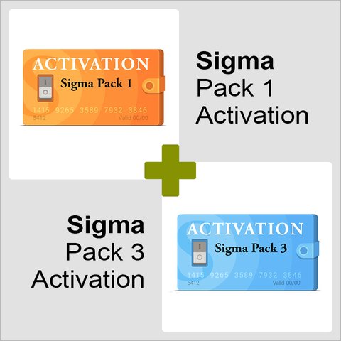 Activaciónes Pack 1 y Pack 3 para Sigma