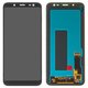 LCD compatible with Samsung J600 Galaxy J6, (black, without frame, original (change glass) )