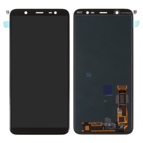 Pantalla LCD puede usarse con Samsung J800 Galaxy J8, J810 Galaxy J8 2018 , negro, sin marco, Original PRC 