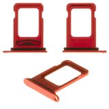 Sujetador de tarjeta SIM puede usarse con iPhone 12, rojo, double SIM