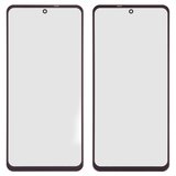 Housing Glass compatible with Xiaomi Mi 10T Lite, Poco X3, Poco X3 NFC, Poco X3 Pro, Redmi Note 9 Pro 5G, (with OCA film, black, M2007J17G)