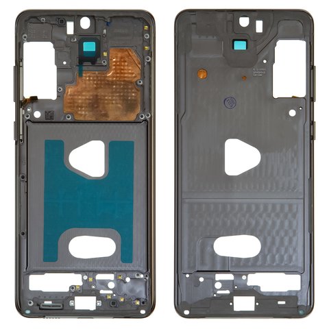 Housing Middle Part compatible with Samsung G985 Galaxy S20 Plus, G986 Galaxy S20 Plus 5G, gray, LCD binding frame, cosmic grey 