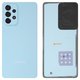 Housing Back Cover compatible with Samsung A336 Galaxy A33 5G, (blue, with camera lens)