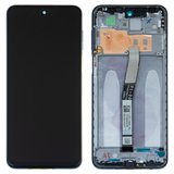 Pantalla LCD puede usarse con Xiaomi Redmi Note 9 Pro, Redmi Note 9S, gris, con marco, original (vidrio reemplazado), M2003J6B2G, M2003J6A1G