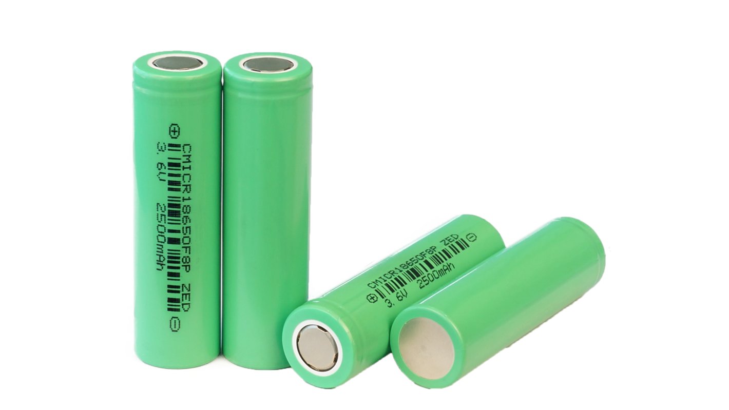 Battery 18650 Cham 18650F8P, (2500 mAh, 3.7 V, Li-ion, 11,5-14,5