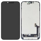 Pantalla LCD puede usarse con iPhone 14, negro, con marco, Original (PRC), NEW