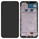 Pantalla LCD puede usarse con Samsung A245 Galaxy A24, negro, con marco, High Copy, (OLED)