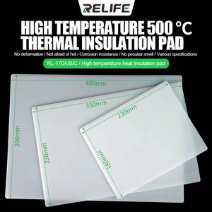 Insulation Mat RELIFE RL 170B, silicone, 230 mm, 350 mm, 500 °C 