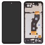 LCD compatible with Infinix Smart 9 (X6532), (black, with frame, High Copy)