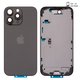 Carcasa puede usarse con iPhone 16 Pro Max, negro, con botones laterales,  con sujetador de tarjeta SIM, Original (PRC), EU Version, black titanium