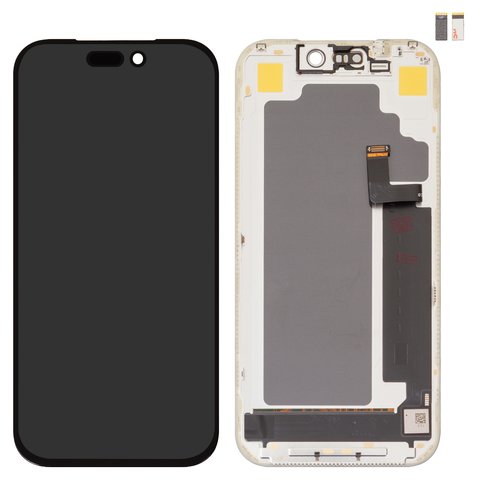 Дисплей для iPhone 17 Pro, черный, с рамкой, HC, OLED , DD OLED hard