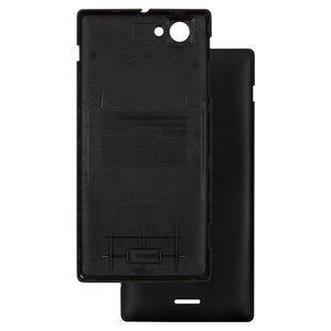Housing Back Cover compatible with Sony ST26i Xperia J, black 