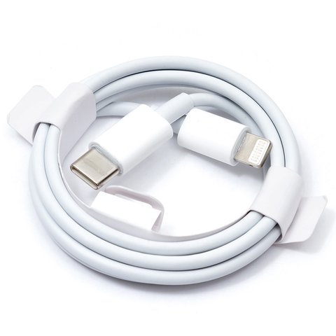 USB Cable, USB type C, Lightning, 100 cm, white