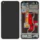 LCD compatible with Oppo A36, A76, (black, with frame, High Copy, CPH2375, BV06663M-L01-MB00, AA255-BOEE, P6604H3L0-FPCA-P1.1)
