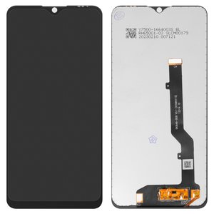 Дисплей для ZTE Blade A7S 2020 , черный, без рамки, Original PRC , SKI649 B08 V0.1