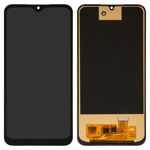 LCD compatible with Samsung A245 Galaxy A24, black, It isn't compatible with Anroid version 14 or higher of your smartphone!, without frame, High Copy, with wide edge, OLED  