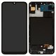 LCD compatible with Samsung A307 Galaxy A30s, (black, with frame, High Copy, original LCD size, (OLED))