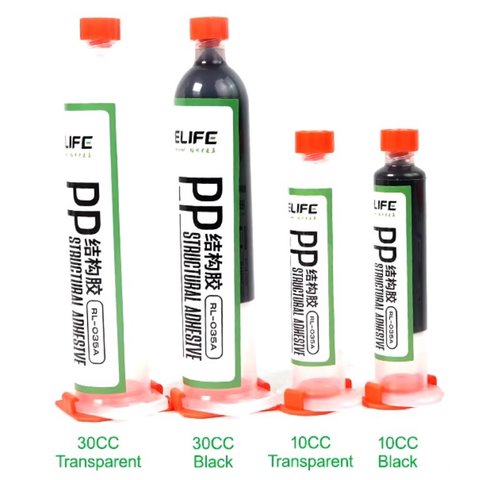 Glue RELIFE RL 035A, polyurethane, black, for gluing back covers, for display frames, 30 ml