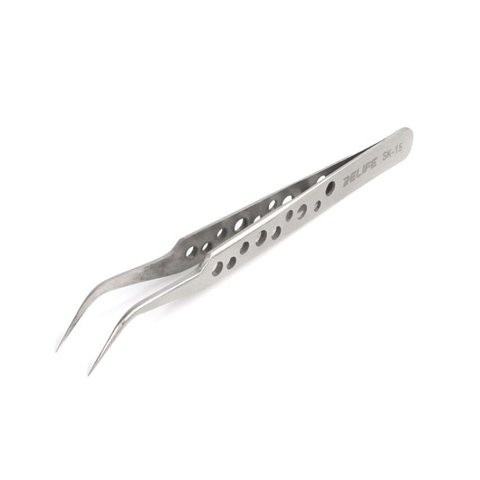 Mounting Tweezers RELIFE SK 15, curved, 120 mm