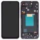 LCD compatible with Samsung A556 Galaxy A55, (black, with frame, Copy, (TFT))