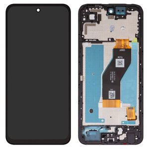 LCD compatible with Infinix Hot 60 X6726 , Smart 10 X6725 , black, with frame, High Copy 