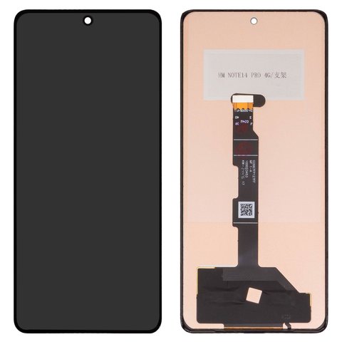 LCD compatible with Xiaomi Redmi Note 14 Pro 4G, black, without frame, Copy, TFT  24116RACCG 