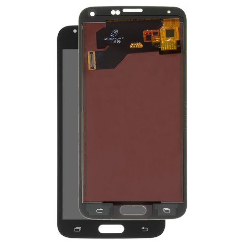 Pantalla LCD puede usarse con Samsung G900 Galaxy S5, negro, con ajuste de brillo, Best copy, sin marco, Copy, TFT